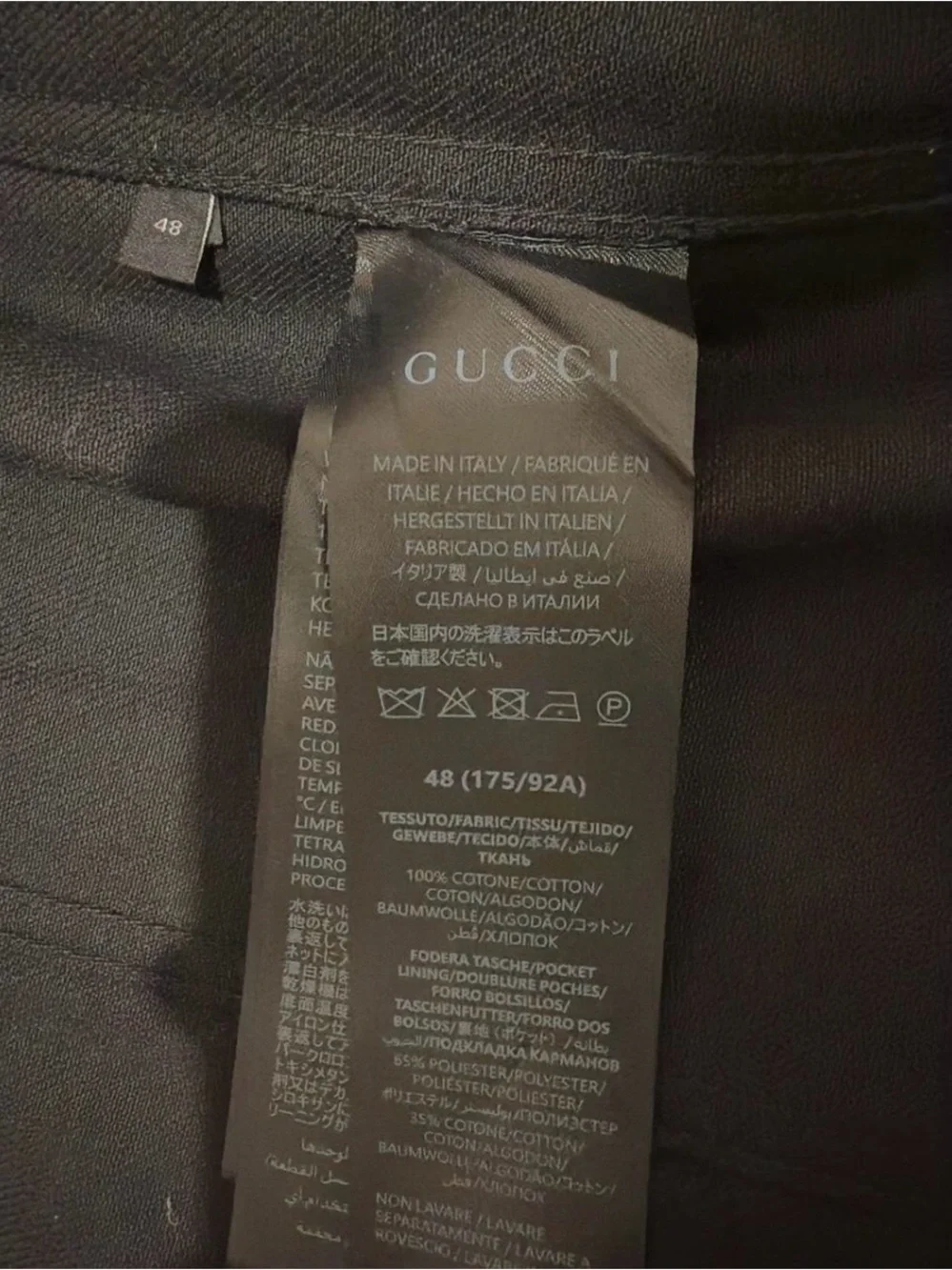 Gucci Men's Dark Faded Blue Bootcut Jeans